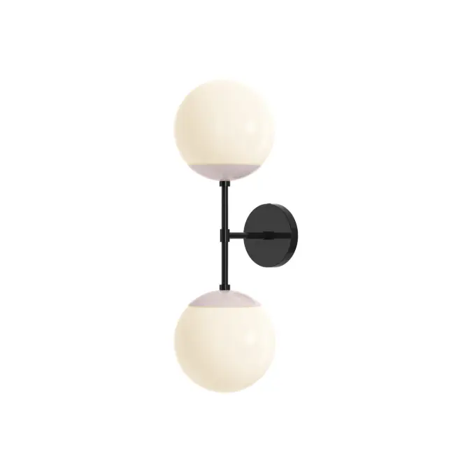 Color Cap Double Sconce 8"
