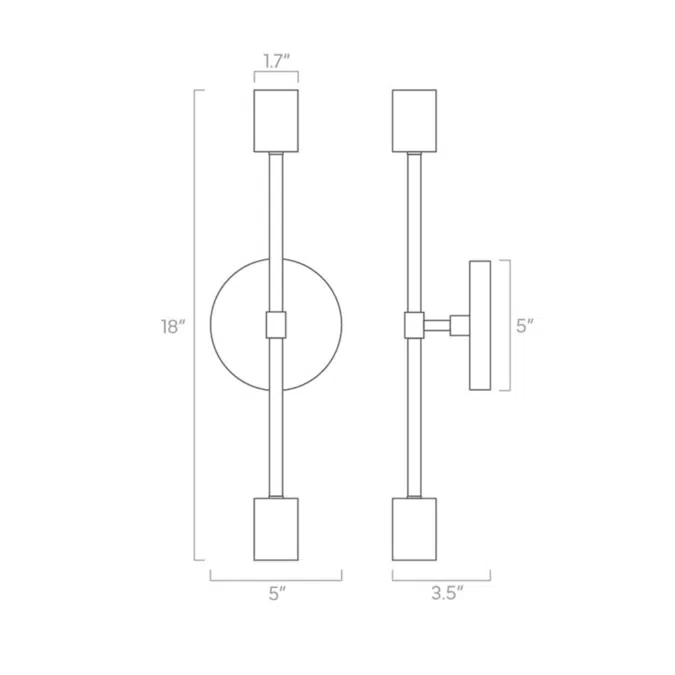 Scepter Sconce 18"