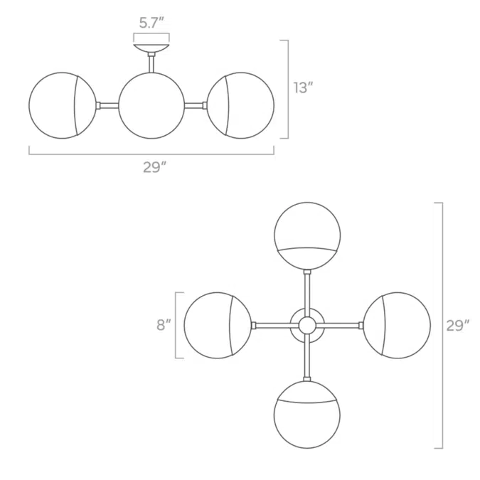 Big Orbi Flush Mount