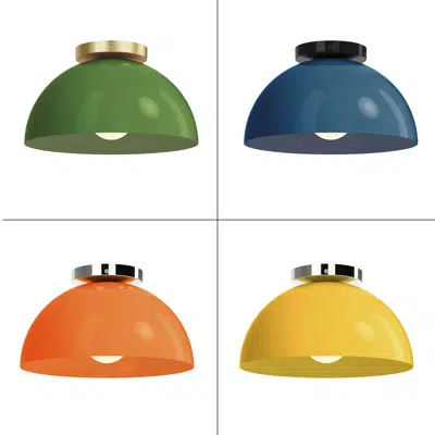 รูปภาพสำหรับ Color Hemi Flush Mount