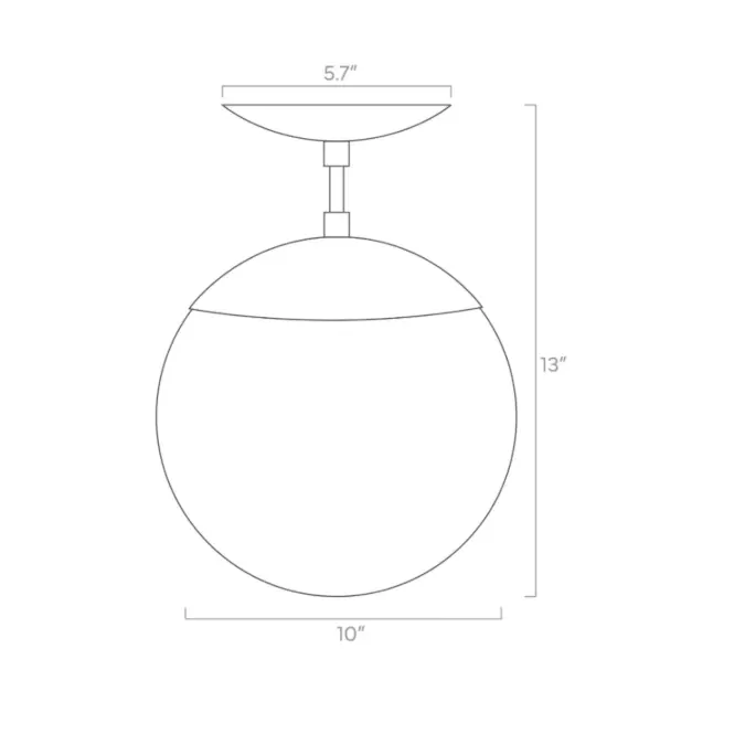Color Cap Flush Mount 10"