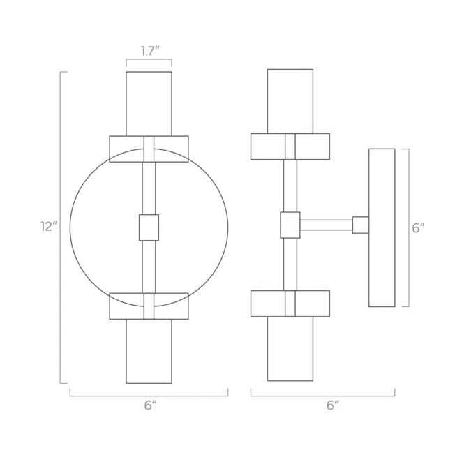 Bianca Sconce 12"