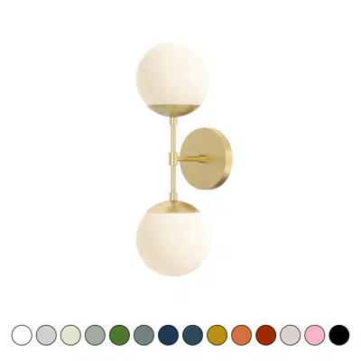 Image for Cap Double Sconce 6"