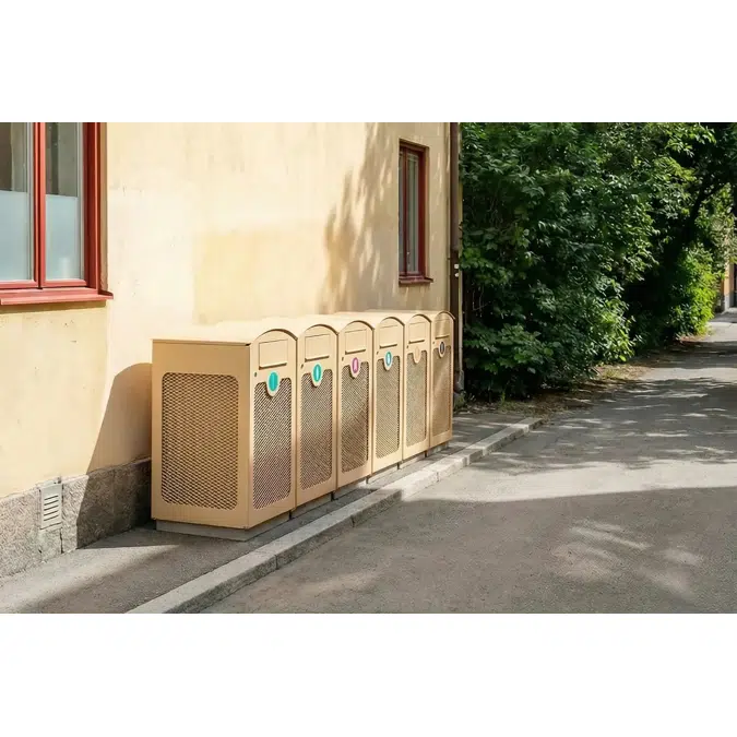 Abfalleimer TACK 125 L mit Aschenbecher - TAC121