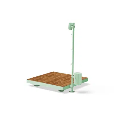Image for Park furniture with lighting and waste bin FILT - FIL100
