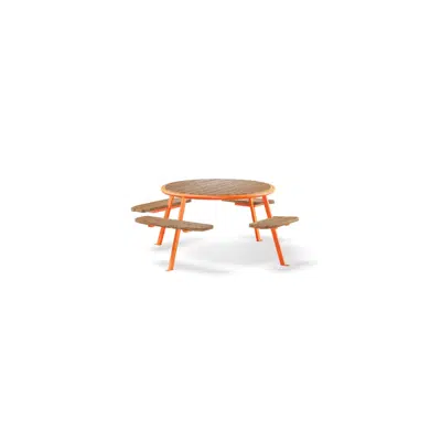 Image for Bench table PONGO circle accessible - PON310