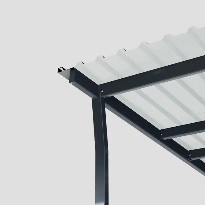 Bicycle roof HANNAH console roof with metal roof (picture shows two roofs) - HAN102