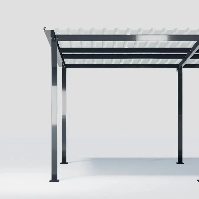 Bicycle roof HANNAH console roof with metal roof (picture shows two roofs) - HAN102