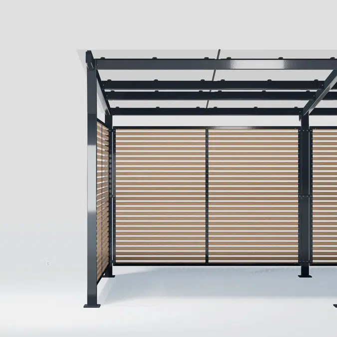 Bicycle roof HANNAH console roof with glass roof (picture shows two roofs) - HAN112T