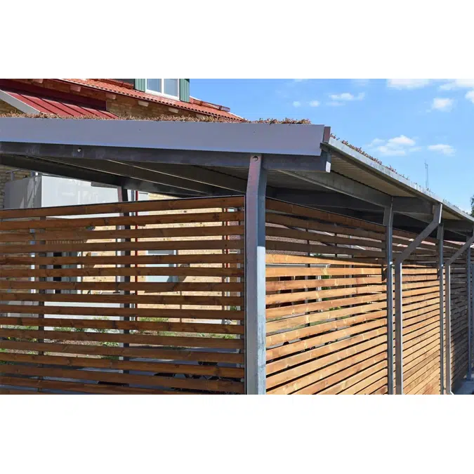 Bicycle roof HANNAH console roof with metal roof (picture shows two roofs) - HAN102T