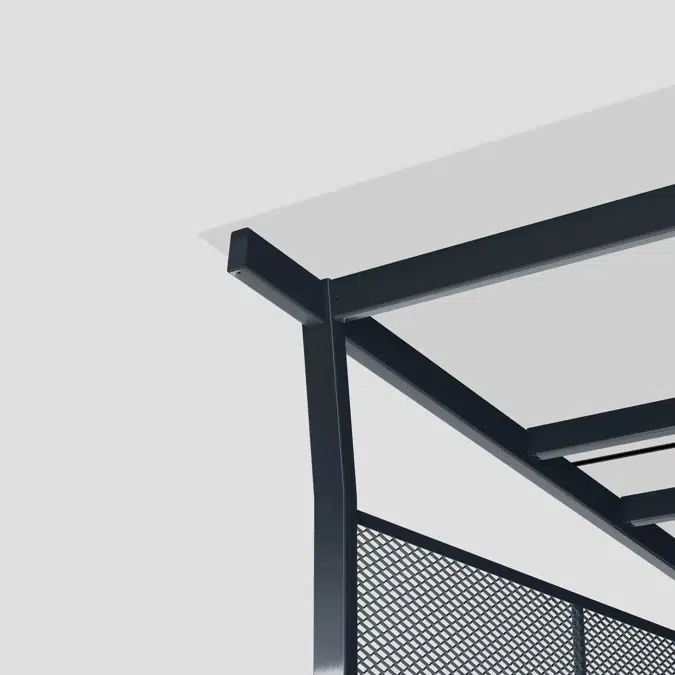 Bicycle roof HANNAH console roof with glass roof (picture shows two roofs) - HAN112S