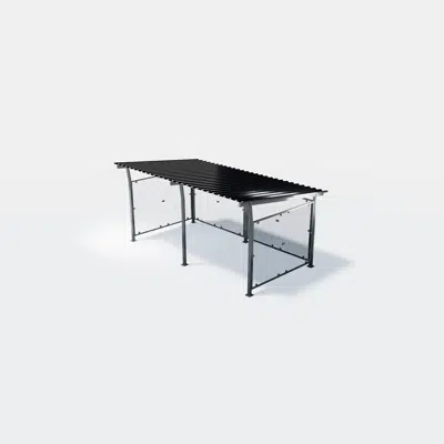 billede til Bicycle roof HANNAH console roof with metal roof (picture shows two roofs) - HAN102G