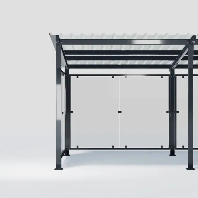 Bicycle roof HANNAH console roof with metal roof (picture shows two roofs) - HAN102G