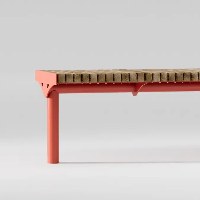 Modular bench SOLVEIG straight - SOL150