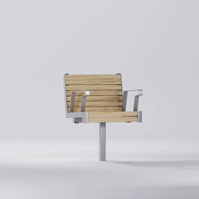 Chair HULDA single with armrests - HUL615