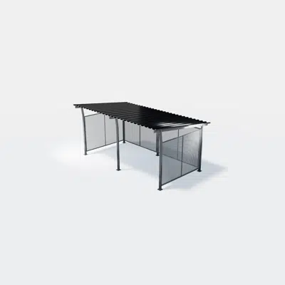 kép a termékről - Bicycle roof HANNAH console roof with metal roof (picture shows two roofs) - HAN102S