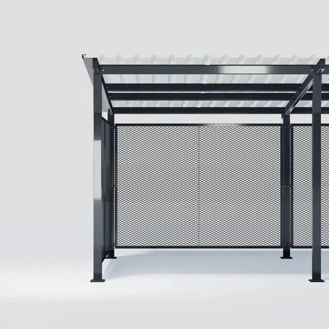 Bicycle roof HANNAH console roof with metal roof (picture shows two roofs) - HAN102S