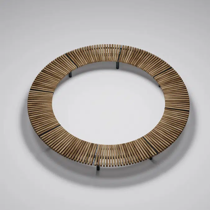 Modular bench SOLVEIG radius - SOL100