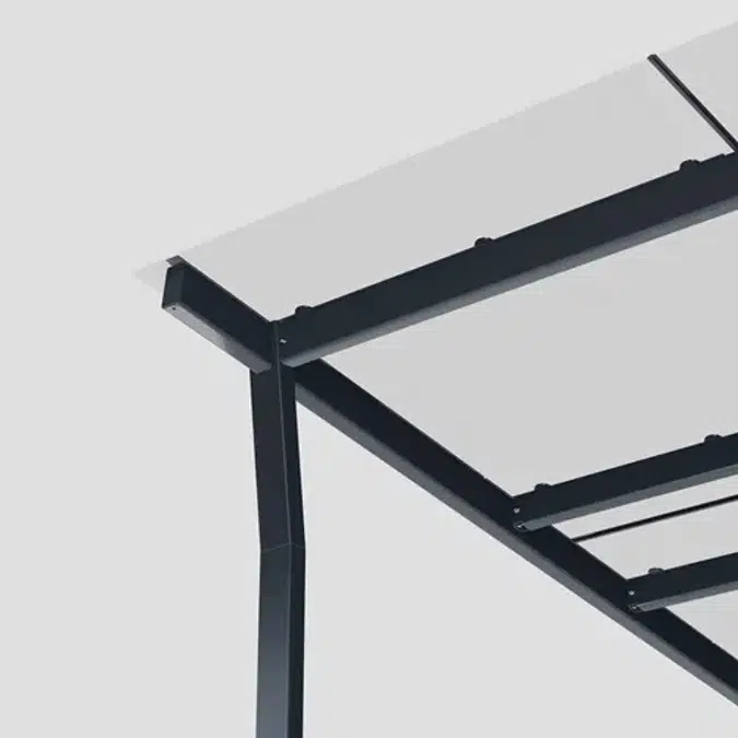 Bicycle roof HANNAH console roof with glass roof (picture shows two roofs) - HAN112