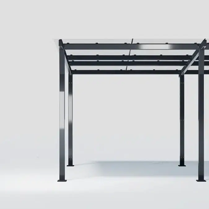 Bicycle roof HANNAH console roof with glass roof (picture shows two roofs) - HAN112