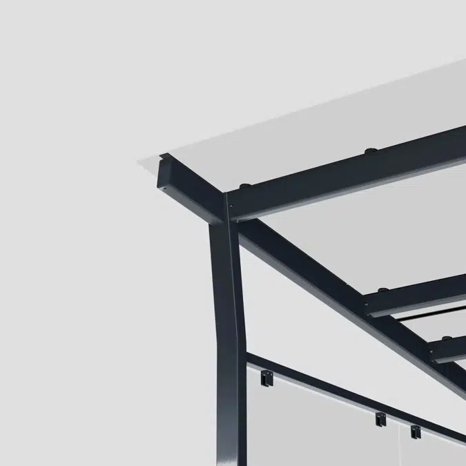 Bicycle roof HANNAH console roof with glass roof (picture shows two roofs) - HAN112G