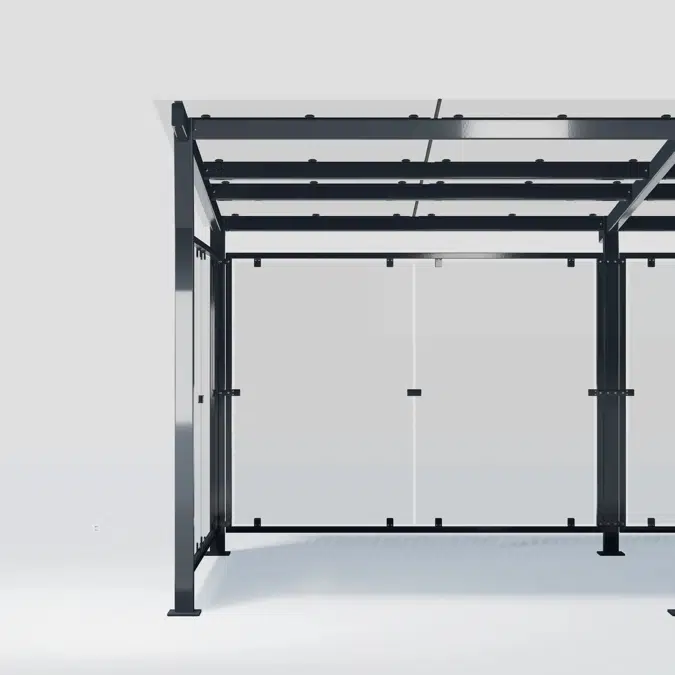 Bicycle roof HANNAH console roof with glass roof (picture shows two roofs) - HAN112G