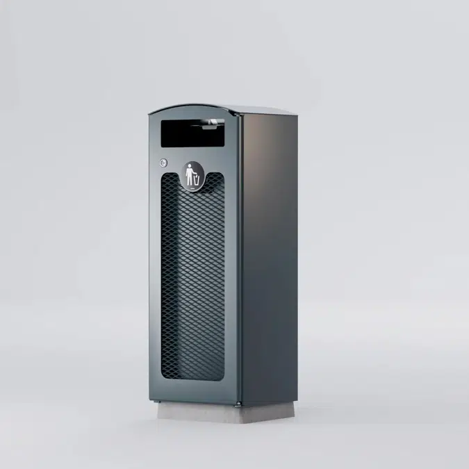 Abfalleimer TACK 60 L mit Aschenbecher - TAC621
