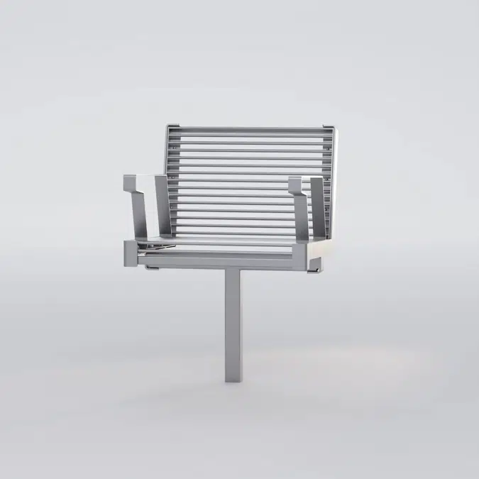 Chair HULDA single with armrests - HUL230