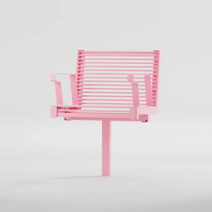 Chair HULDA single with armrests - HUL230