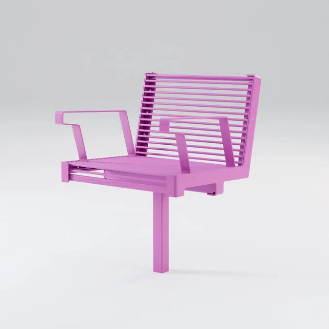 Chair HULDA single with armrests - HUL230