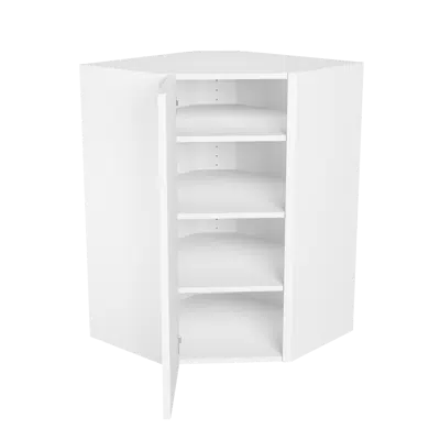 Corner wall cabinet  F060043 Plain White图像