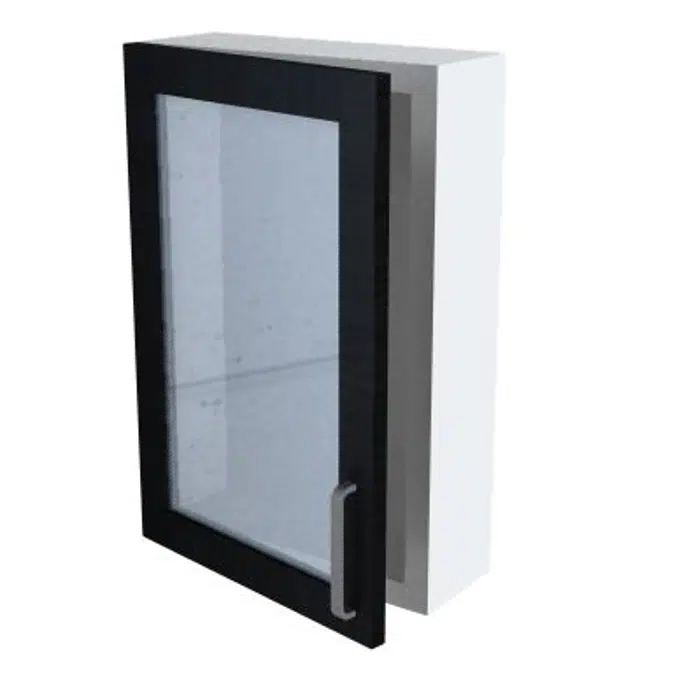 Bath 16-60 Wall Cabinet with Glass Door