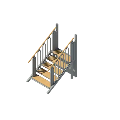 FlexStep: 5 Steps  - platform lift - lifting platform - lift for wheelchair users - combined stair and lift - easy to integrate için görüntü