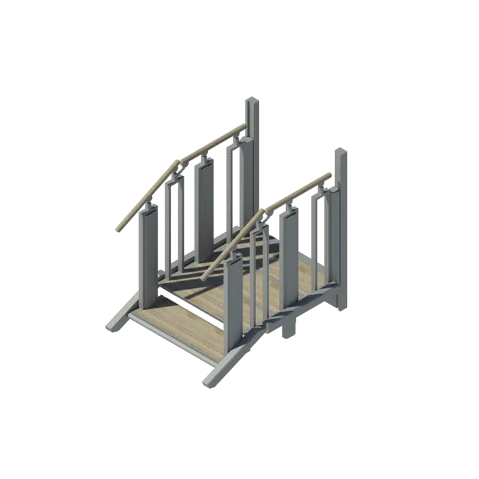 FlexStep: 2+2 Steps  - platform lift - lifting platform - lift for wheelchair users - combined stair and lift - easy to integrate