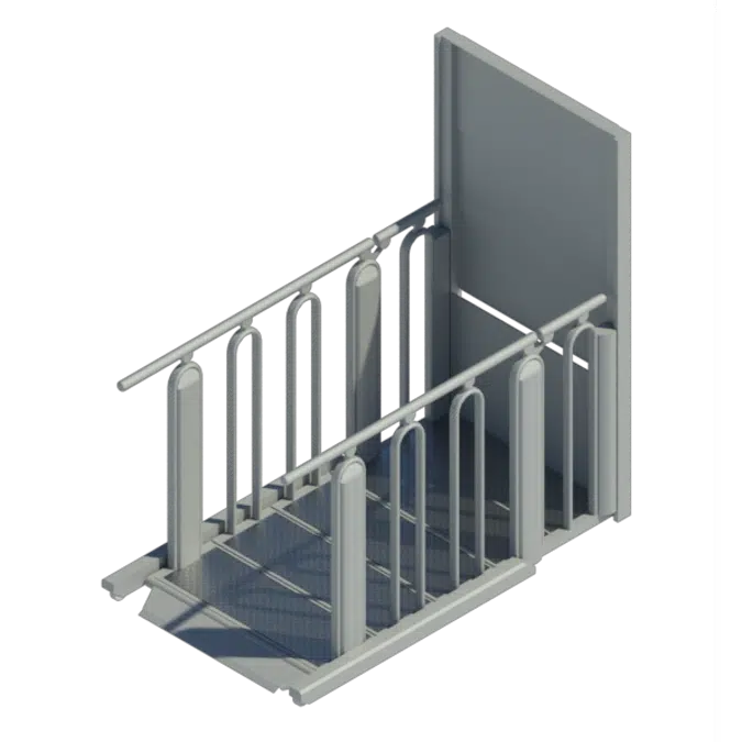 FlexStep: 4+1 Steps  - platform lift - lifting platform - lift for wheelchair users - combined stair and lift - easy to integrate