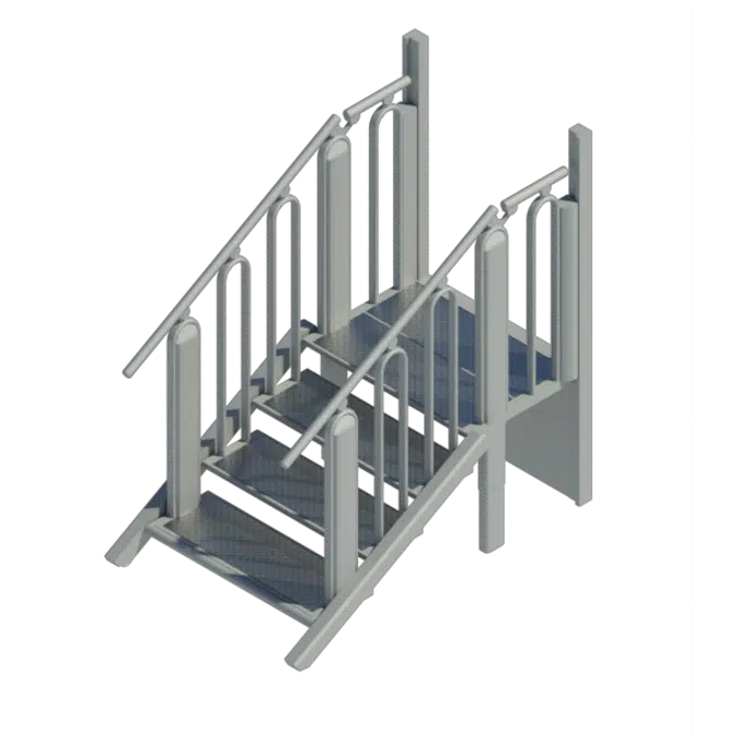 FlexStep: 4+1 Steps  - platform lift - lifting platform - lift for wheelchair users - combined stair and lift - easy to integrate