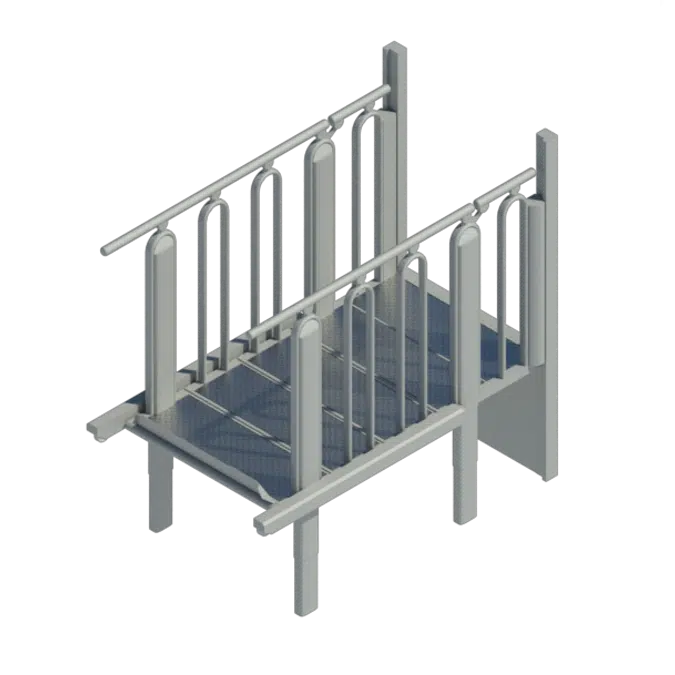 FlexStep: 4+1 Steps  - platform lift - lifting platform - lift for wheelchair users - combined stair and lift - easy to integrate