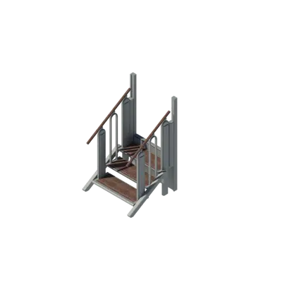 Image for FlexStep: 3 Steps  - platform lift - lifting platform - lift for wheelchair users - combined stair and lift - easy to integrate