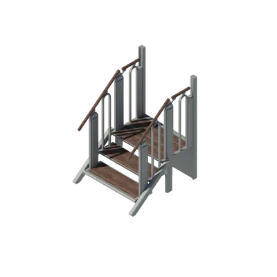 Image for FlexStep: 3+1 Steps  - platform lift - lifting platform - lift for wheelchair users - combined stair and lift - easy to integrate