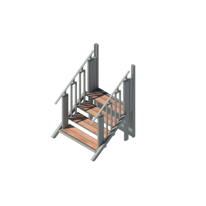 FlexStep: 4 Steps  - platform lift - lifting platform - lift for wheelchair users - combined stair and lift - easy to integrate