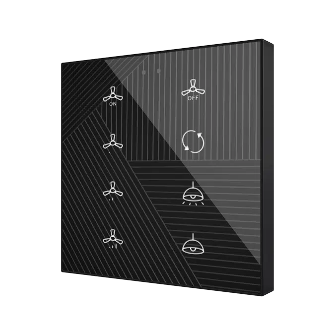 Flat RGB Glass Capacitive Touch Switch