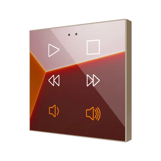 Flat RGB Glass Capacitive Touch Switch