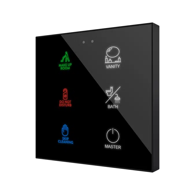 Flat RGB Glass Capacitive Touch Switch