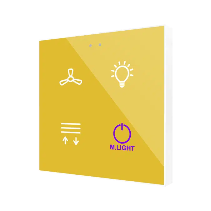 Flat RGB Glass Capacitive Touch Switch