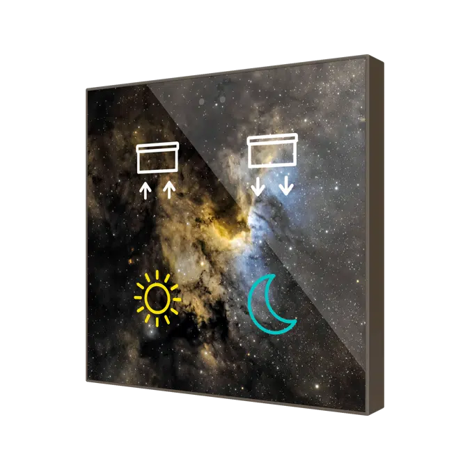 Flat RGB Glass Capacitive Touch Switch