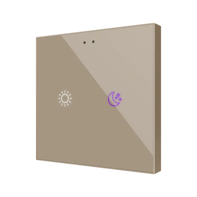 Flat RGB Glass Capacitive Touch Switch
