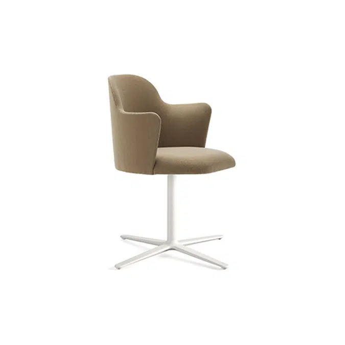 BIM objects - Free download! Aleta Chair - Flat swivel base with ...