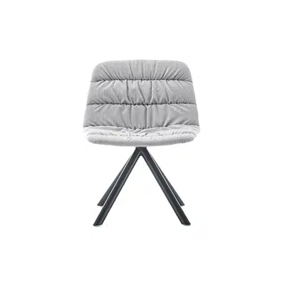Image for Maarten Lounge Chair- Swivel base and soft upholstered seat