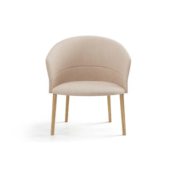 Copa Lounge Chair Wooden Base