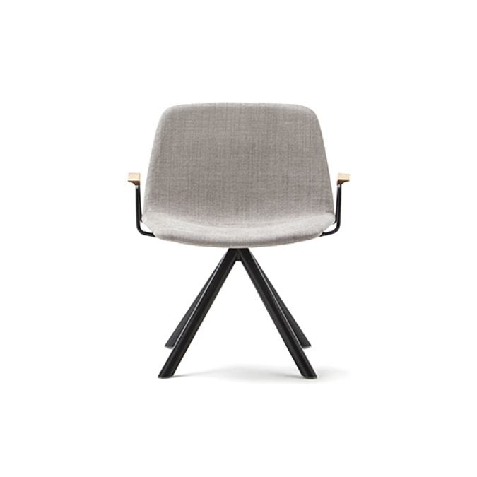 Maarten Lounge Chair- Swivel base and smooth upholstered seat